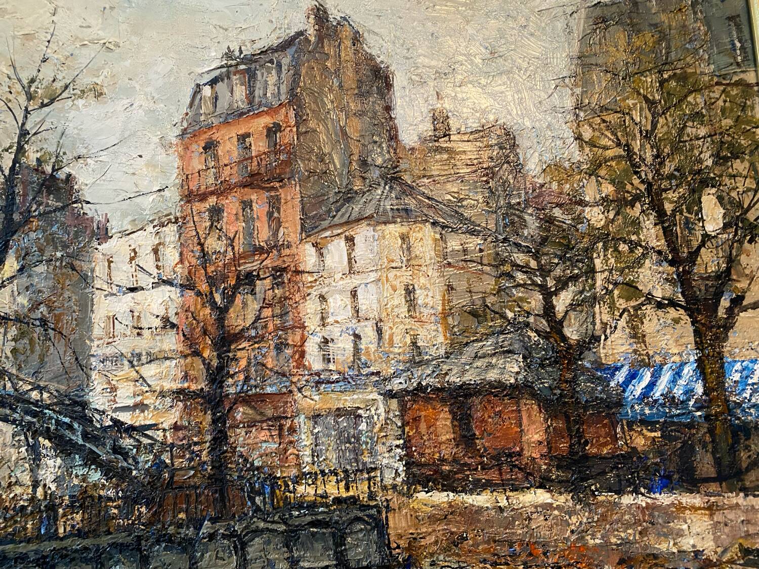 Canal saint Martin à Paris signé Guerber
