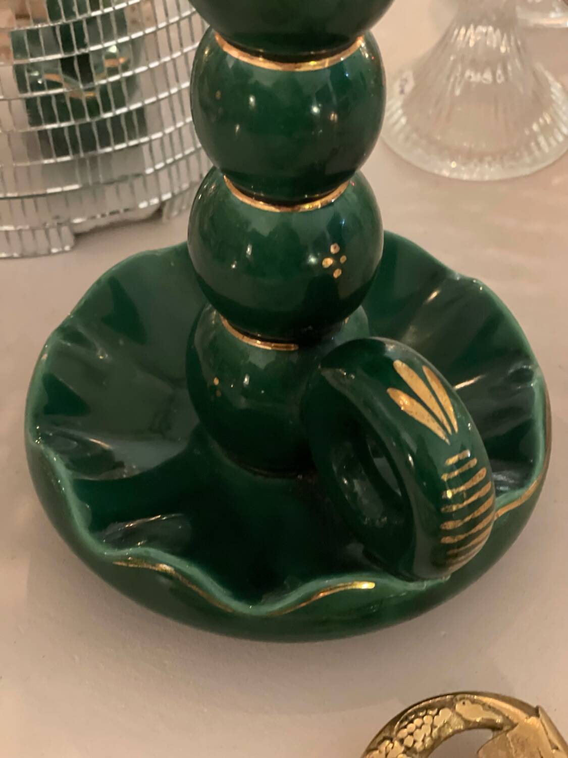 Ceramic candle holder 1950