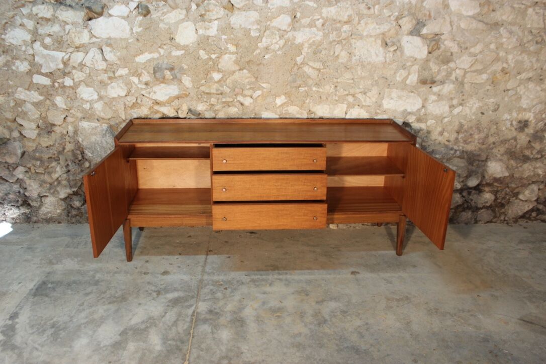 Vintage Scandinavian style teak sideboard by Younger, 60s