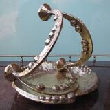 Brutalist design Sconce in bronze