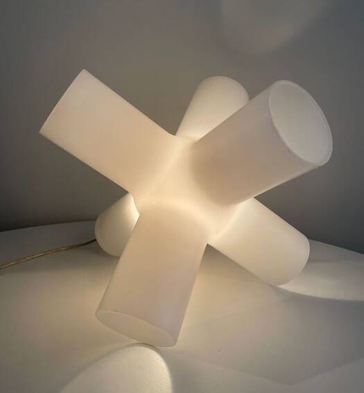 Suspension • Table Lamp • Crosslight White • Jan Melis & Ben Oostrum • 1998
