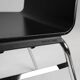 21th Century black design chair with wooden seat, Belgium