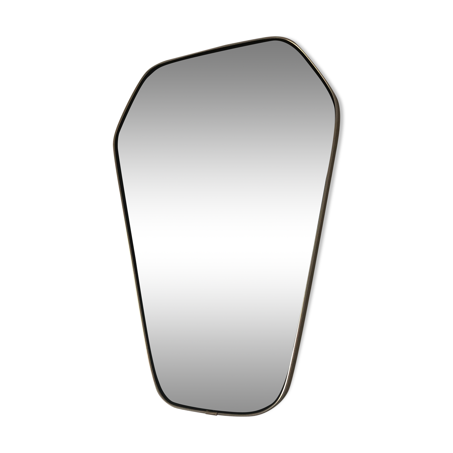 Mirror hexagonal vintage 1960 49x33cm