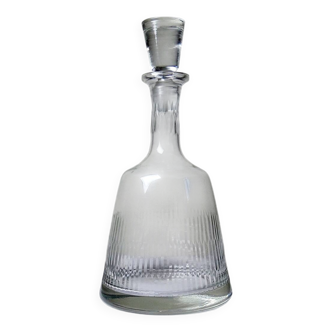 Large vintage/antique chic cut glass decanter/wine carafe