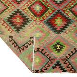 Anatolian handmade kilim rug 284 cm x 178 cm
