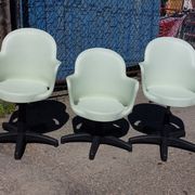 3 Gogo office chairs – Marcello Ziliani for Sintesi – Italy 1980s