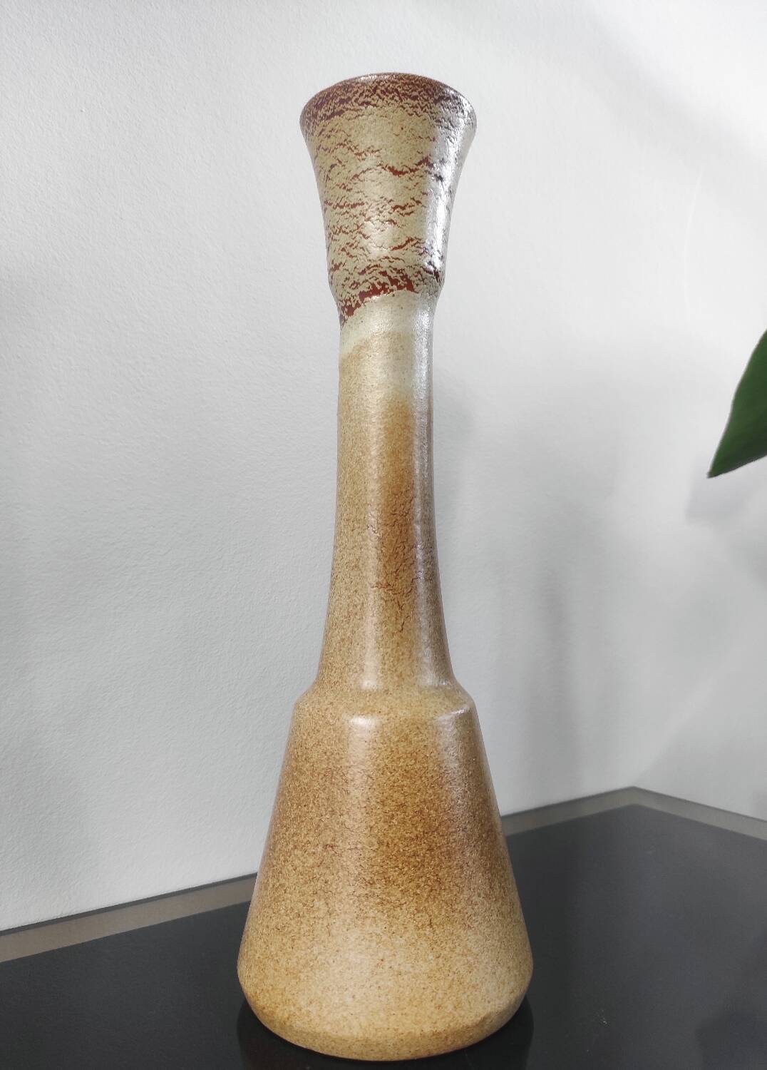 Vintage large vase in Pyrite stoneware