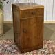 English Art Deco bedside table from the 1950s in walnut.