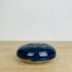 Blue ceramic flower spike ball vase, 7 soleils workshop