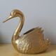 Brass swan 70s