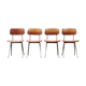 Set of 4 Result chairs 1st Edition by Friso Kramer for Ahrend de Cirkel 1958