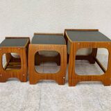 Teak nesting coffee table