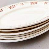 Set of 6 old earthenware dishes