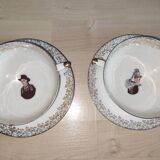 Bernardaud Limoges porcelain cups and saucers