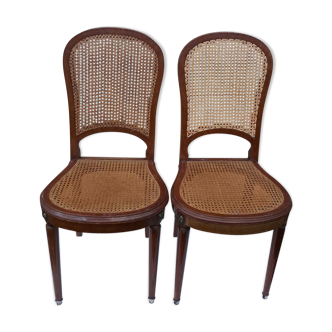 Lot of 2 chairs louis XVI style