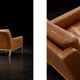 Vintage Mid-Century Danish Modern Brown Leather Easy Chair Model 39