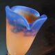 Muller Freres Luneville - Tulip Corolla Orange-Violet Marbled Glass