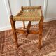 1960s woven seat stool
