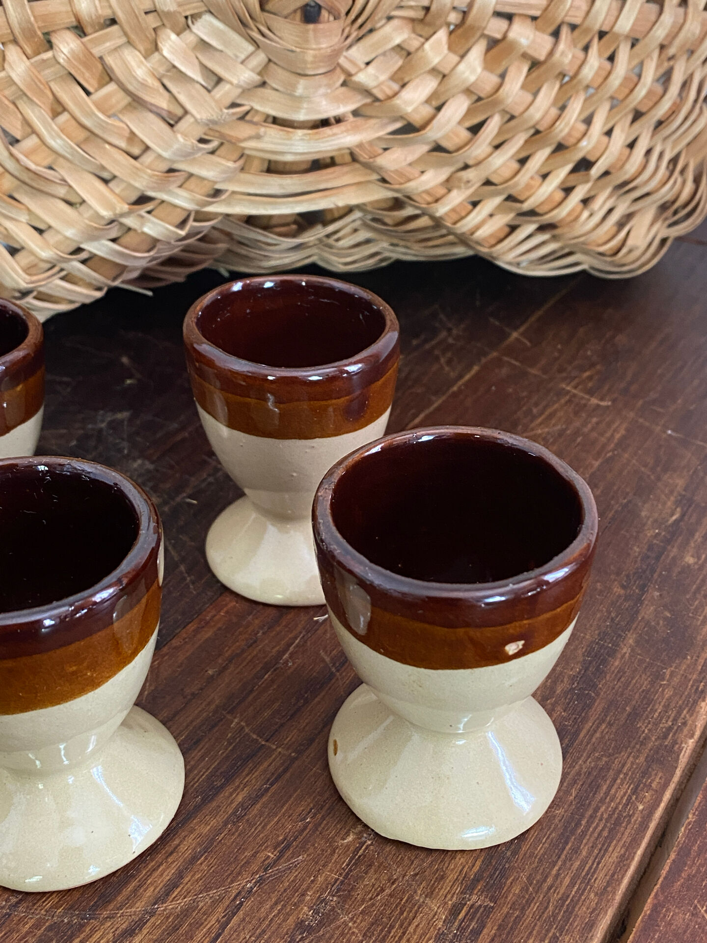 Stoneware egg cups