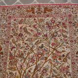 Tapis persan en soie Ghoum fait main  165 x 109 cm