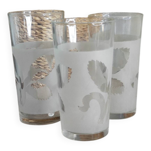 Verres motifs épis de blé