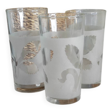Verres motifs épis de blé
