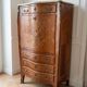 Louis XV secretary in rosewood