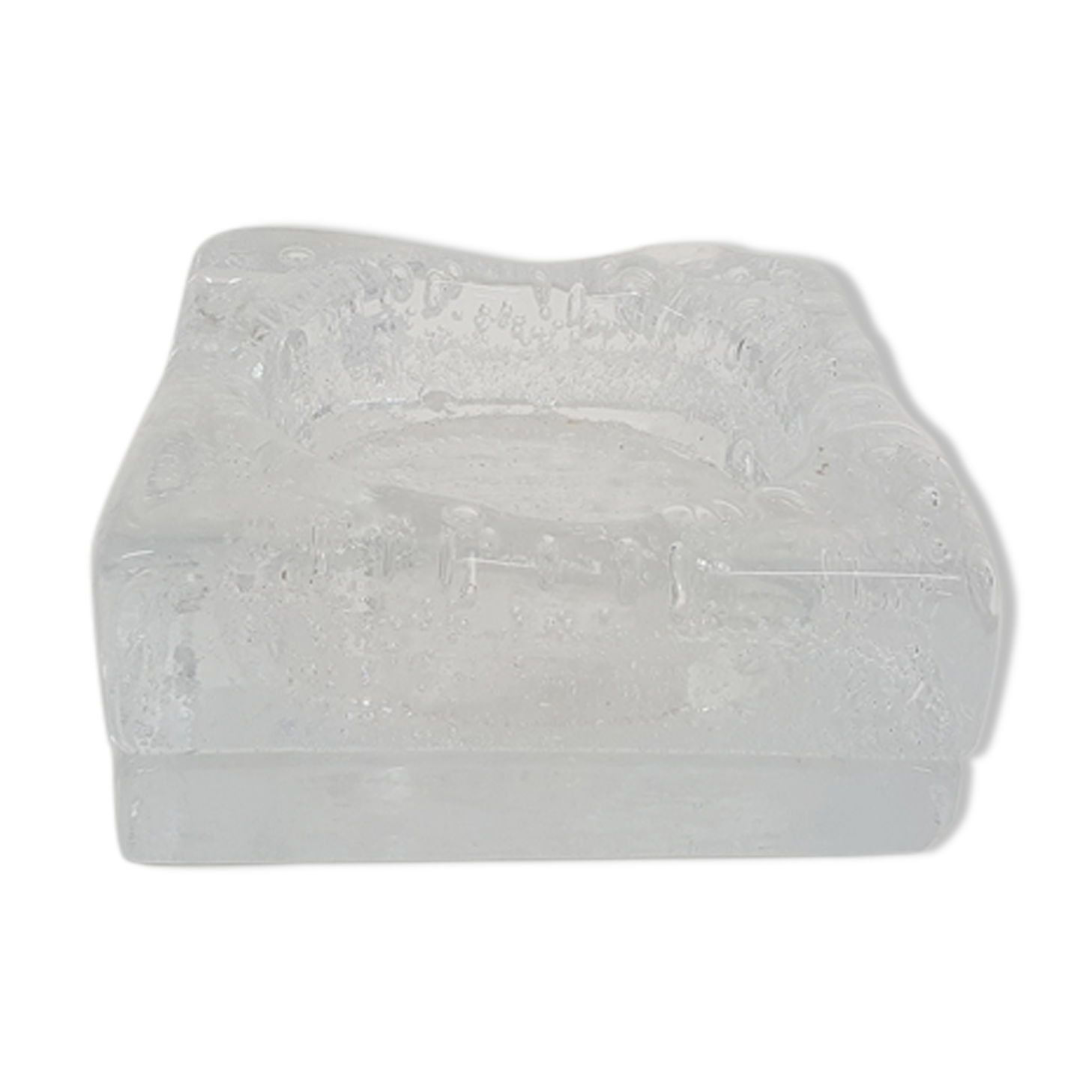 Glass ashtray or bowl, Italy 1980's