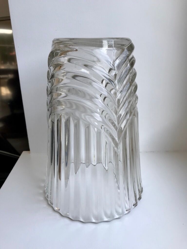 Art Deco crystal vase 40s