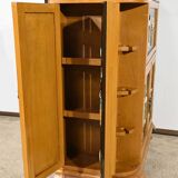 Asian Liquor Cabinet in Lacquered Wood, China – 1950