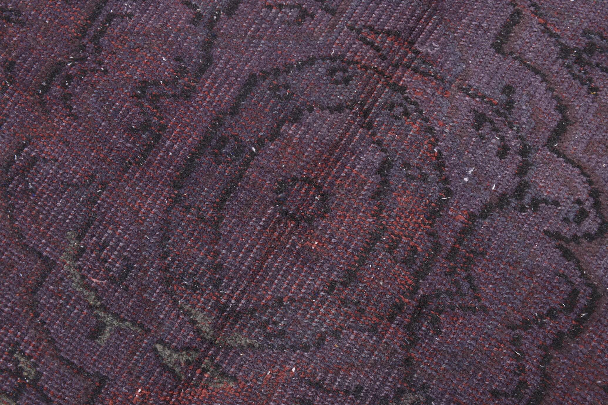 4x8 Shades Of Purple Oriental Handmade Wool Turkish Vintage Rug, 140x230Cm