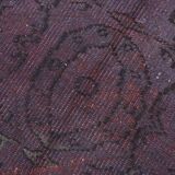 4x8 Shades Of Purple Oriental Handmade Wool Turkish Vintage Rug, 140x230Cm