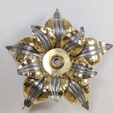 70's Brutalist Brass Wall/Ceiling Light