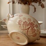 Antique soup tureen made of red ironstone, model Lucien Lunéville.