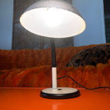 Flexible perforated metal desk lamp