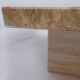 Table basse en travertin, années 1970