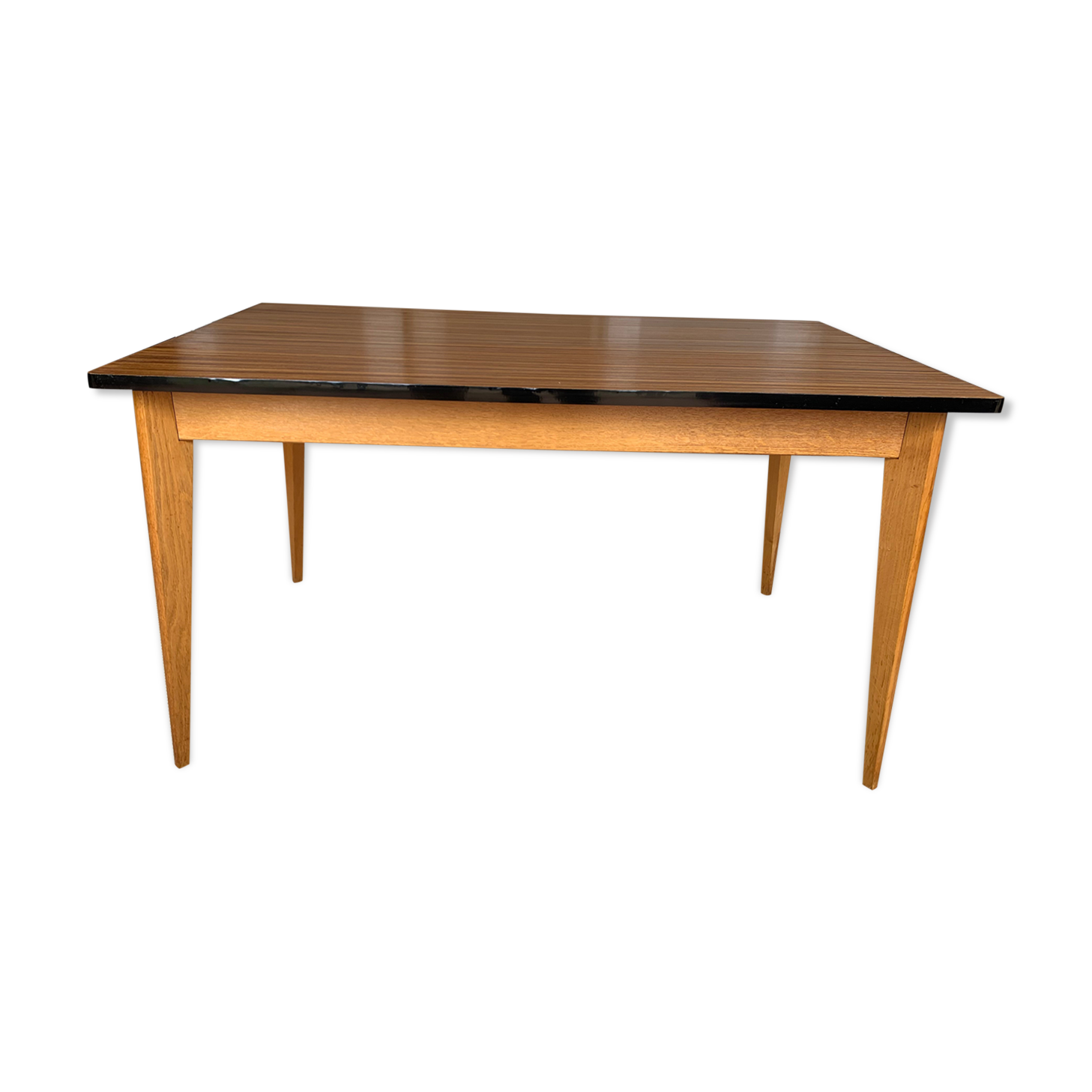 Table dining compass feet of the 60s