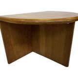Vintage Side Table In Oak Minimalist 80's Design