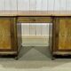 1950s English desk in walnut and oak