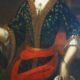 Ancien tableau portrait de noble dame école européenne
