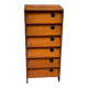 Scandinavian shoe storage cabinet in oak 1960