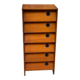 Armoire de rangement chaussures scandinave en chêne 1960