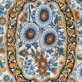 Ancien dessous de plat en faïence de Gien france modèle indienne des années 1940
