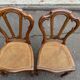 2 Louis Philippe chairs in solid carved wood and caning from the 19th century