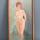 Pastel, période Art Déco signé et daté