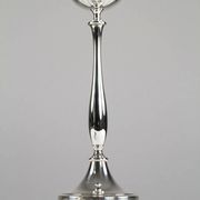 Gunnar Ander for Ystad-Metall: Pair of “Nysilver” candle holders, 1960s