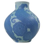 Art Deco Vase Grand Gustavsberg Sgraffito Josef Ekberg, Sweden, 1922