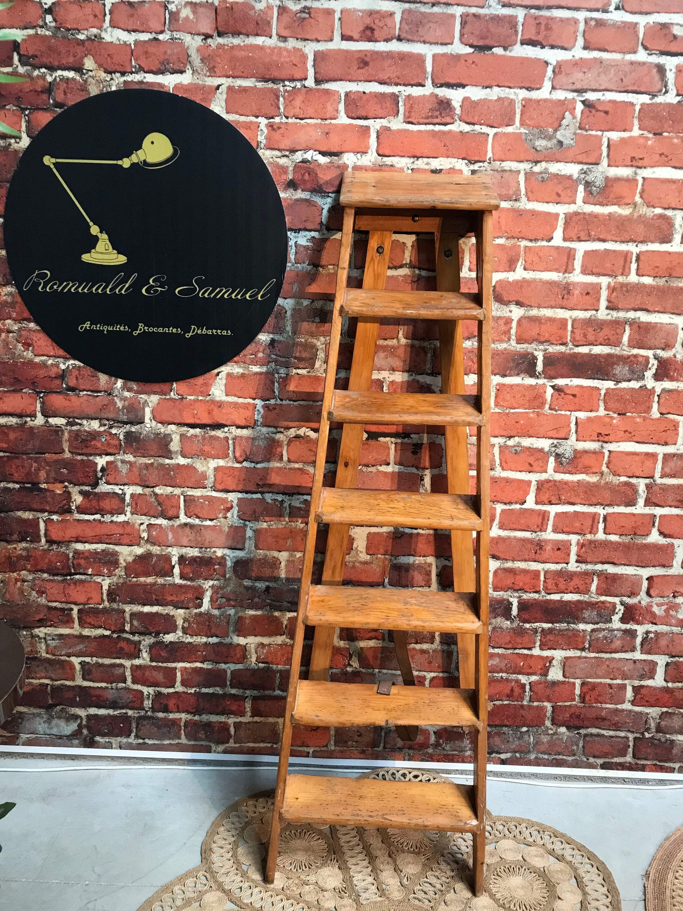 Wooden stepladder