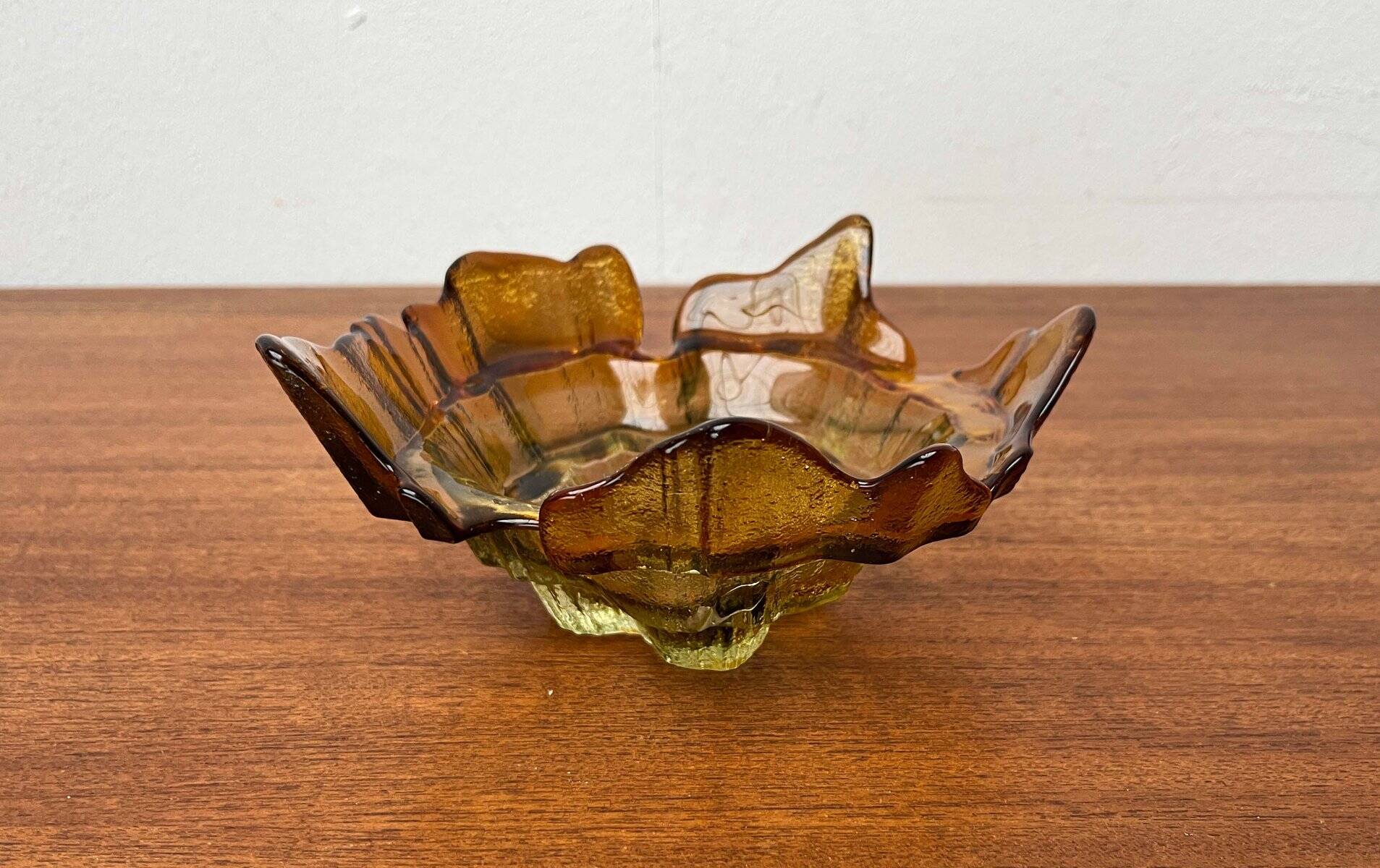 Bol vintage en verre d'art de Muurla, années 1970