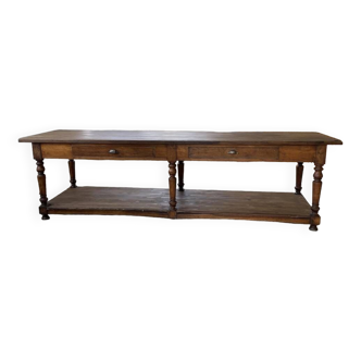 Table drapière noyer XL 285 cm